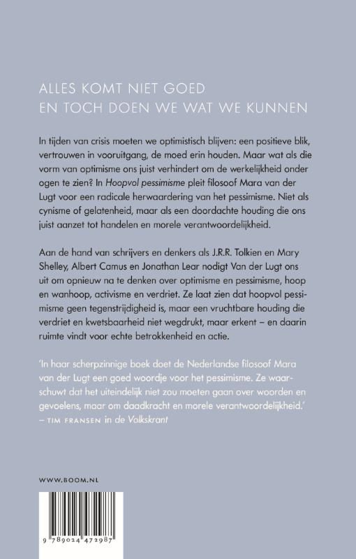 Mara van der Lugt; Hoopvol pessimisme.