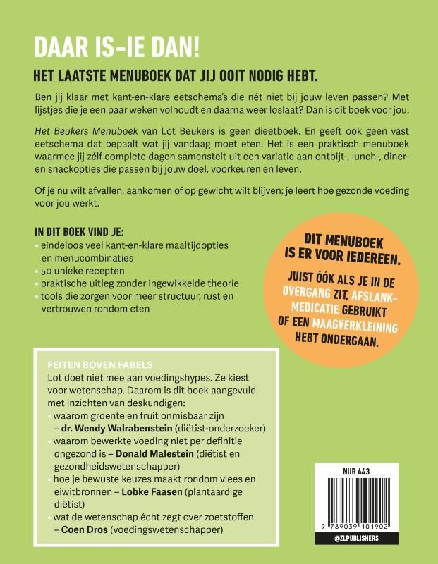 Lot Beukers; Het Beukers menuboek