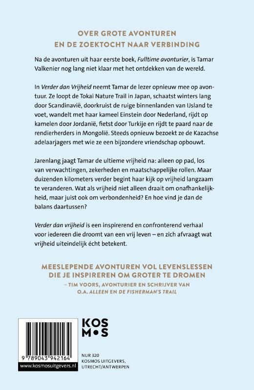 Tamar Valkenier; Verder dan vrijheid