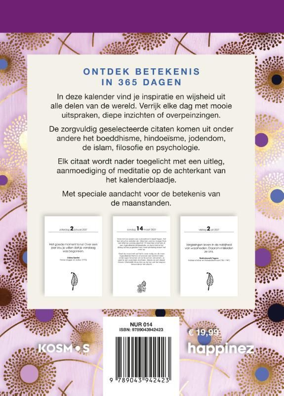 Happinez spirituele scheurkalender 2027