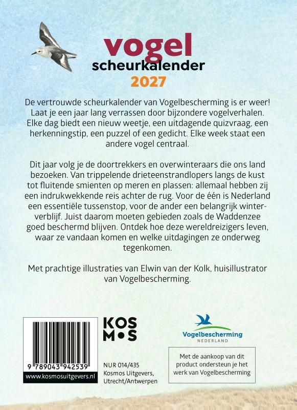Sander Macquoy; Vogelscheurkalender / 2027