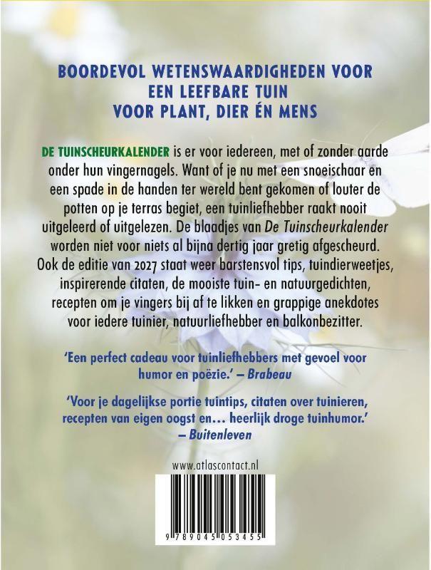 Romke van de Kaa; Tuinscheurkalender 2027