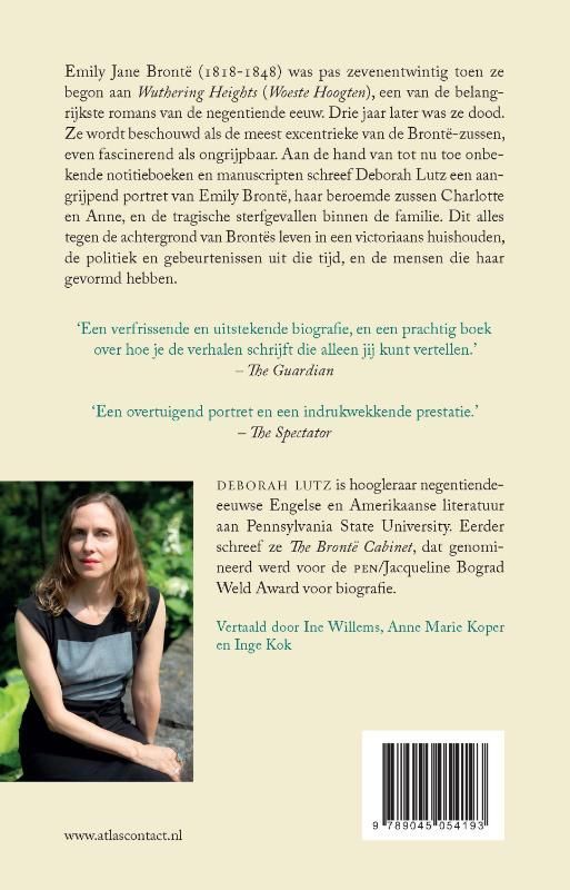 Deborah Lutz; Emily Brontë