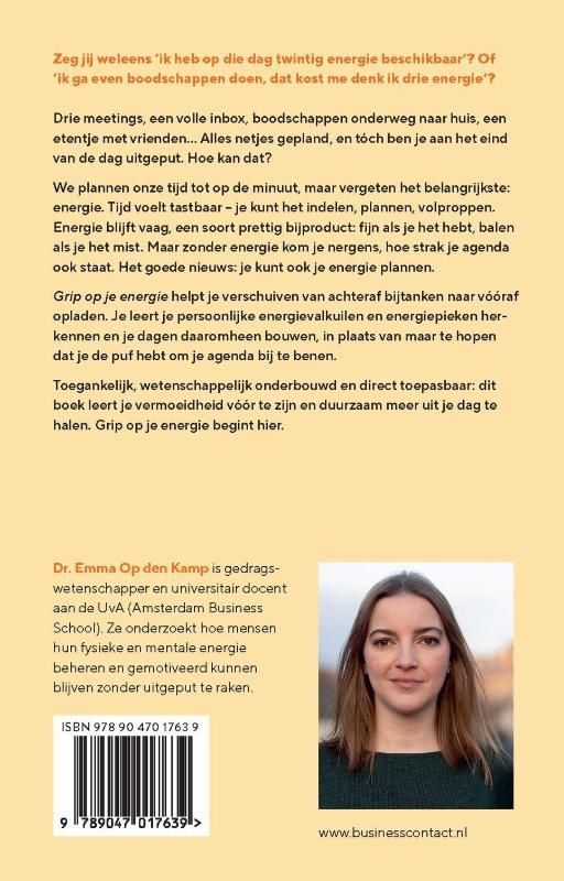 Emma Op den Kamp; Grip op je energie