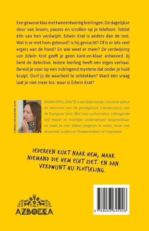 Daina Opolskaité; De verdwijning van Edwin Krat