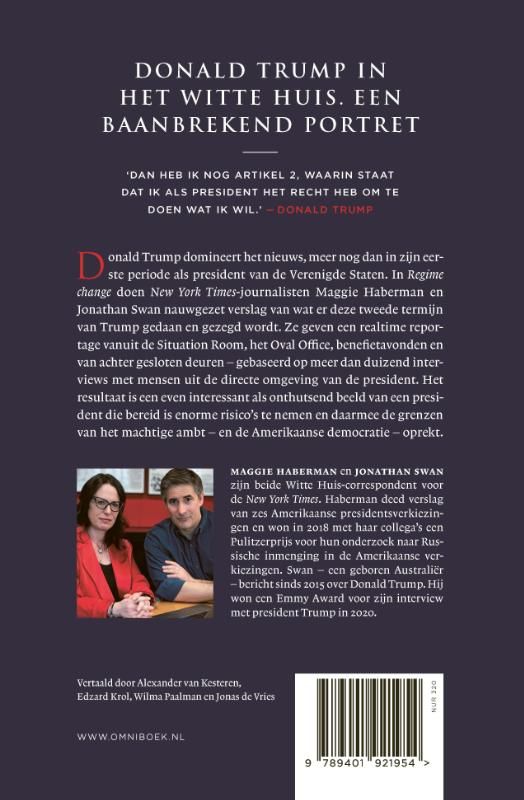 Maggie Haberman; Regime change