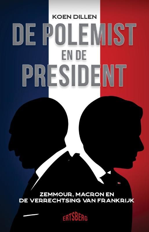 Boekcover: Silhouetten van twee mannen tegen een Franse vlag, getiteld 