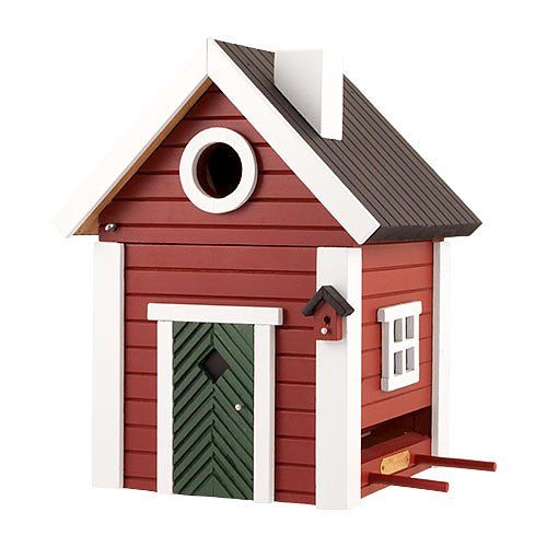 Voederhuisje/ nestkastje (rood huisje)