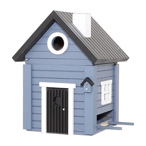 Voederhuisje/ nestkastje (blauw huisje)