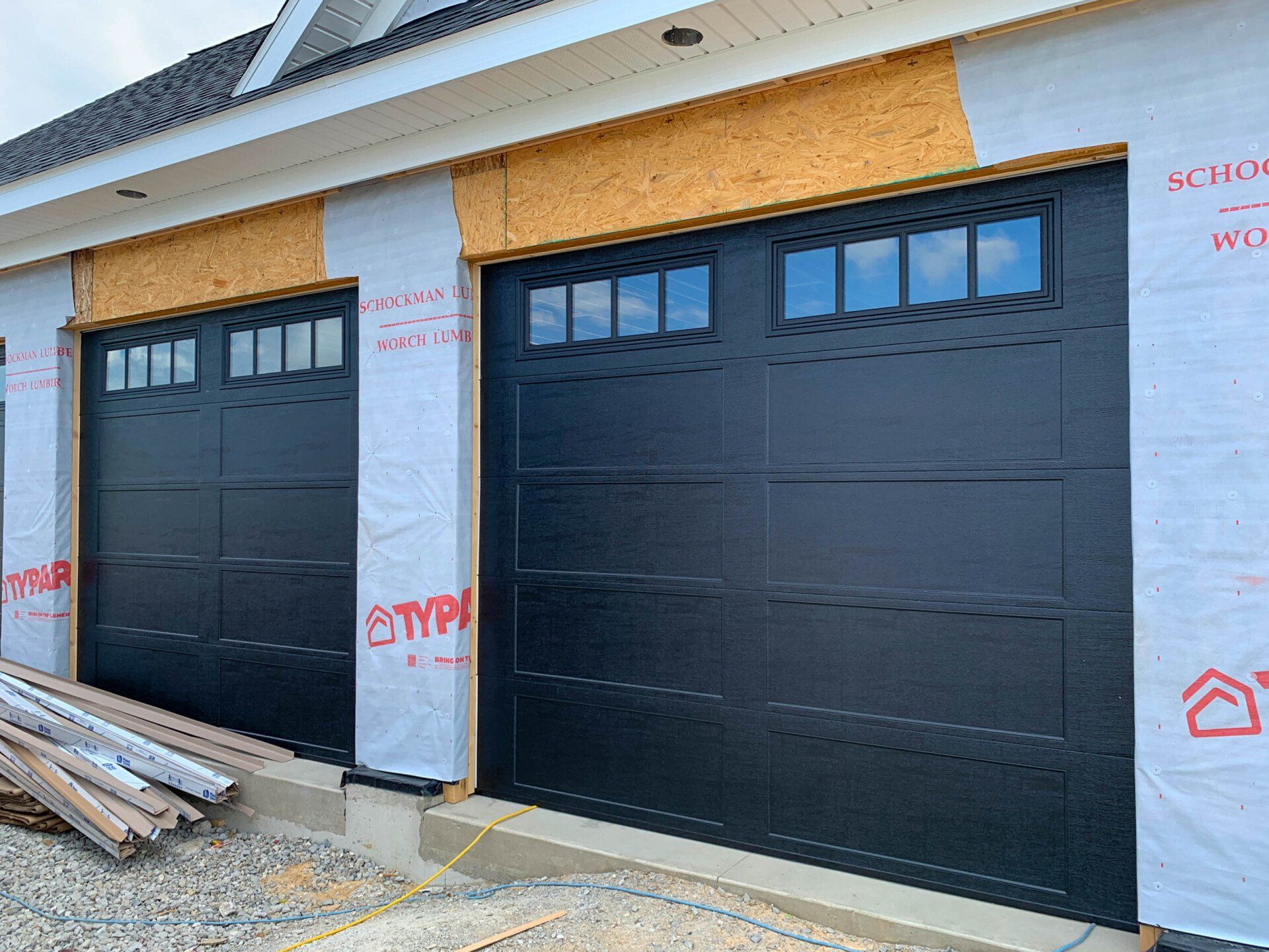 Model 63 in Carbon Black with 4 Pane Windows