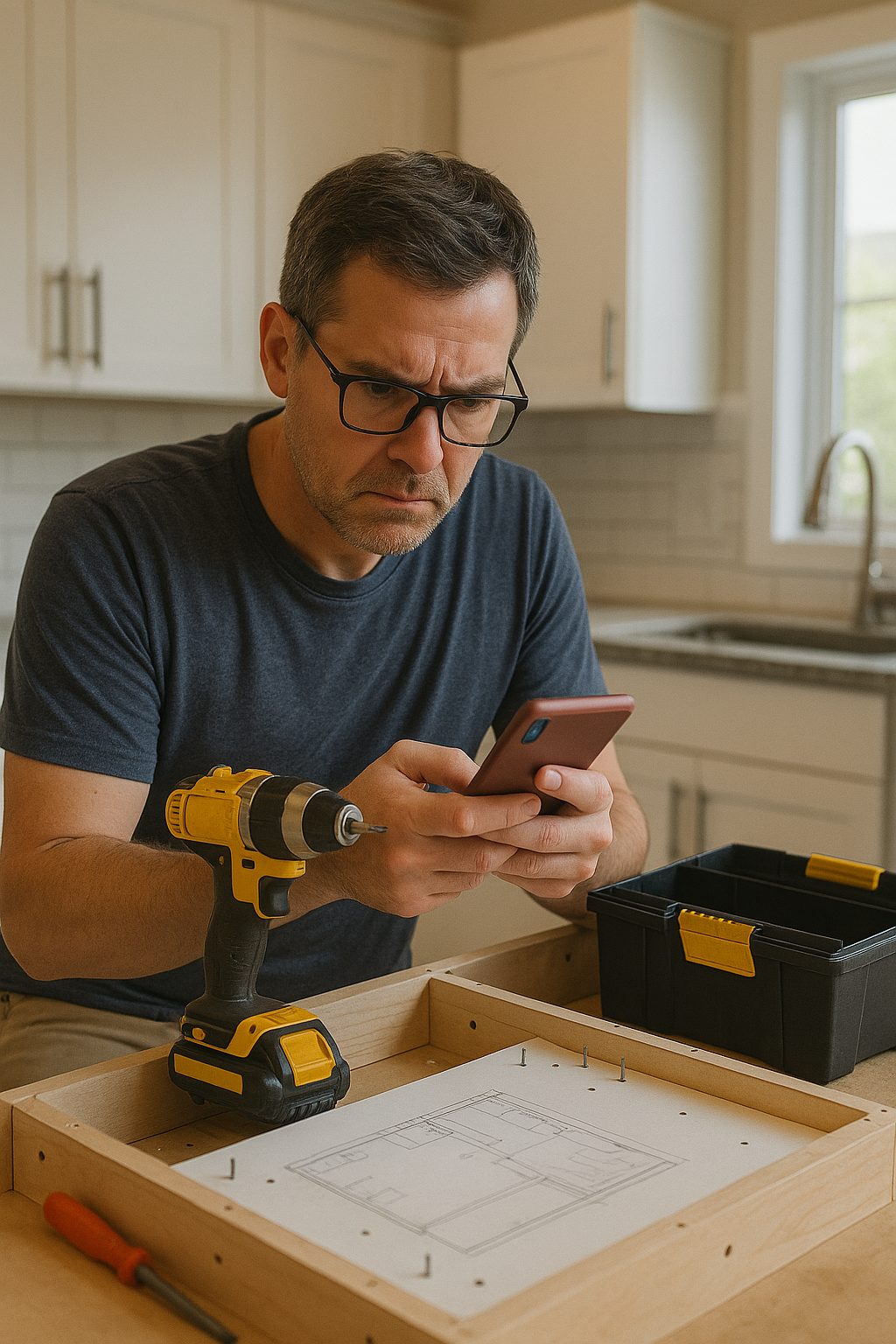 Homeowner planning a home remodeling project in Ogden, Utah