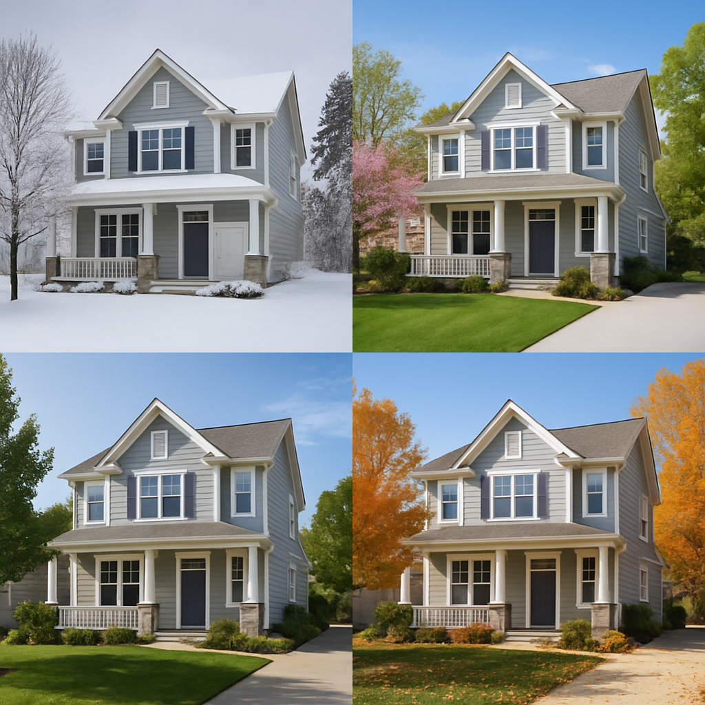 Home exterior showcasing seasonal remodeling inspiration in Ogden, Utah