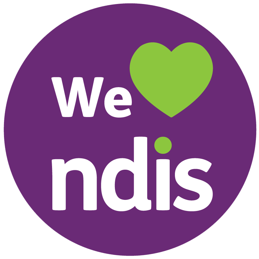 A purple circle featuring the white text