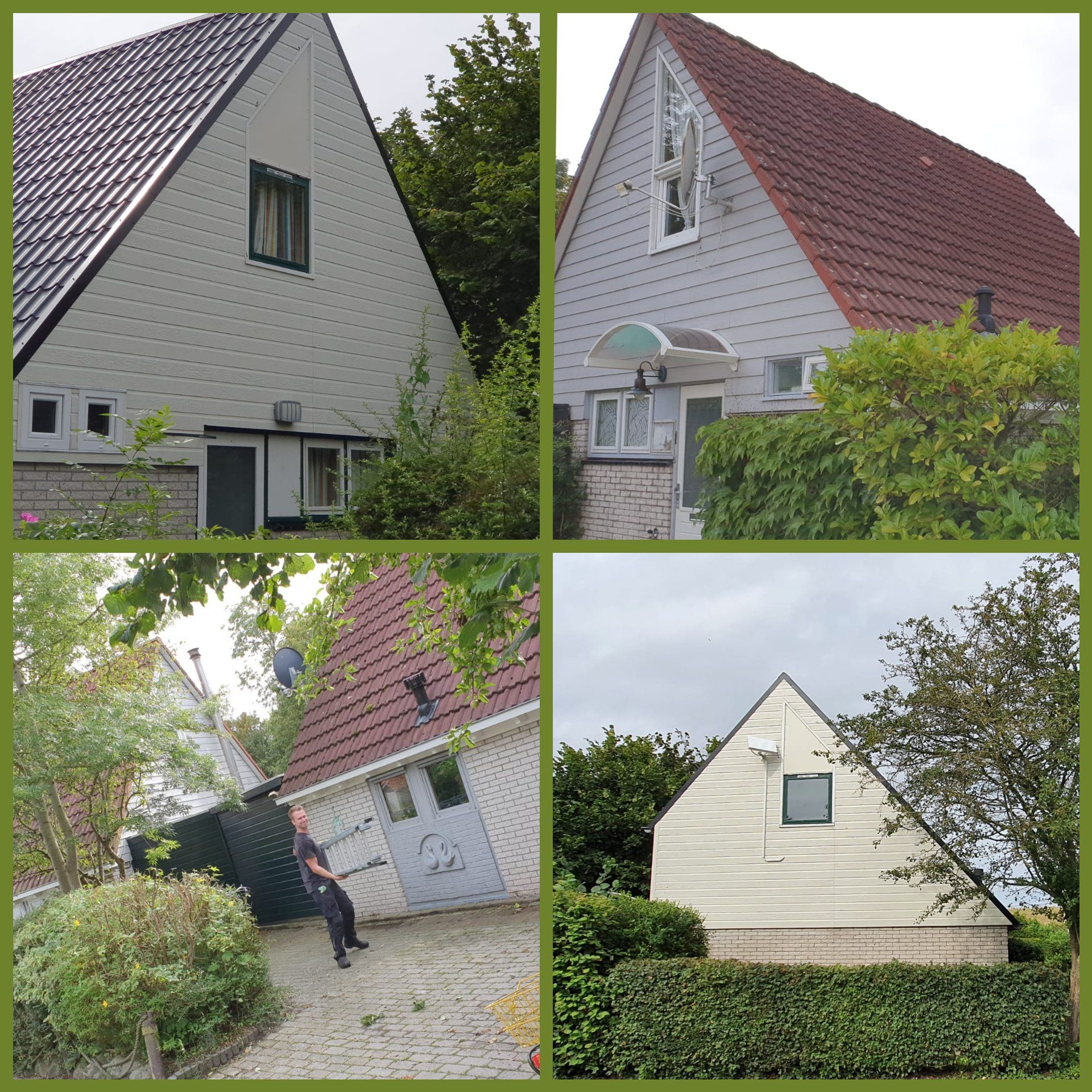 reiniging recreatiewoningen; reiniging vakantiepark; houtwerk reinigen; trespa reinigen; dakkapel reinigen; gevelbekleding 