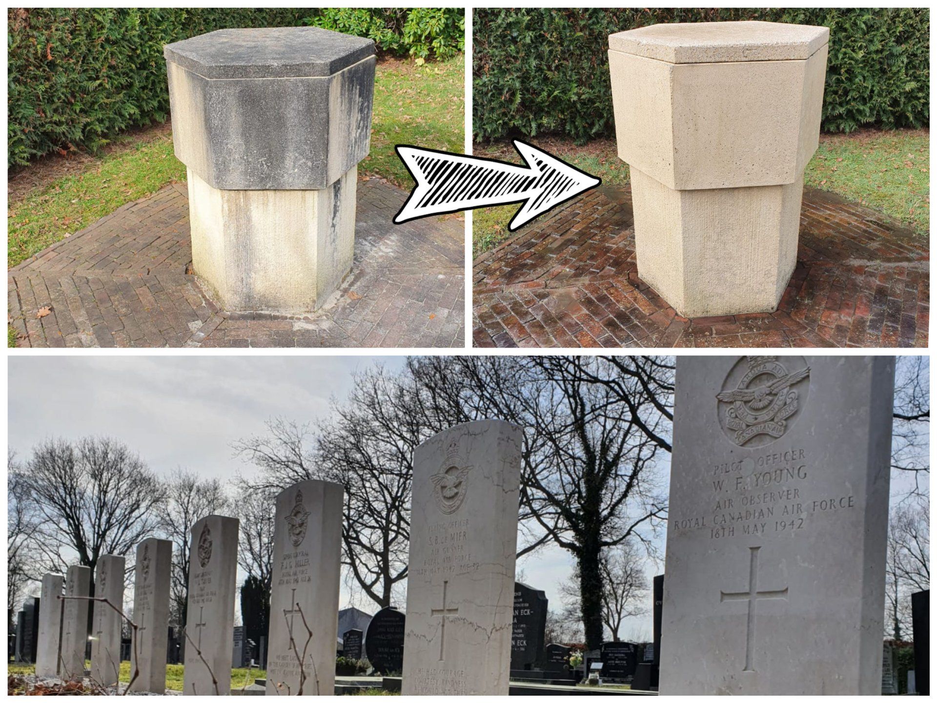 begraafplaatsen reinigen; grafmonumenten reinigen; specialistische reiniging; specialistisch schoonmaakbedrijf Friesland