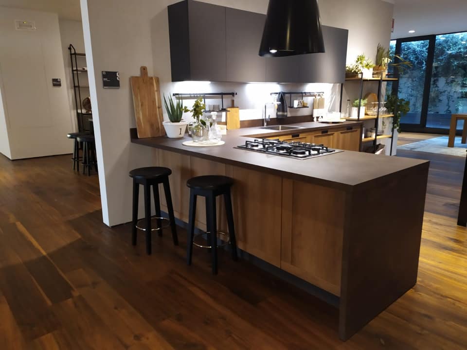cucina con banco