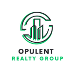 A logo for a real estate company called opulent realty group.