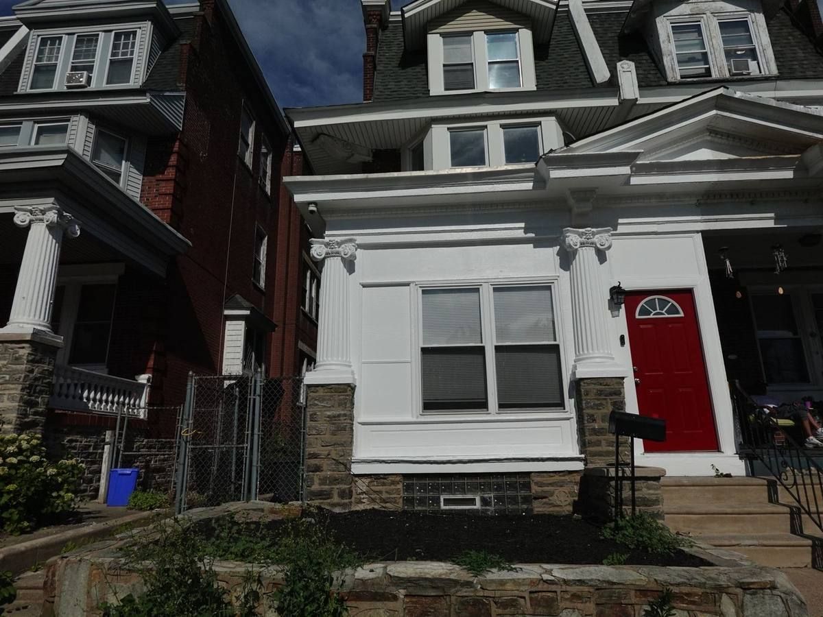 5107 N 15th Street Philadelphia - Front Exterior Red Door