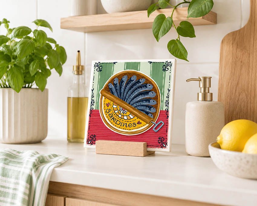 Sardines Collectie keramische decoratietegels | EchtMiek