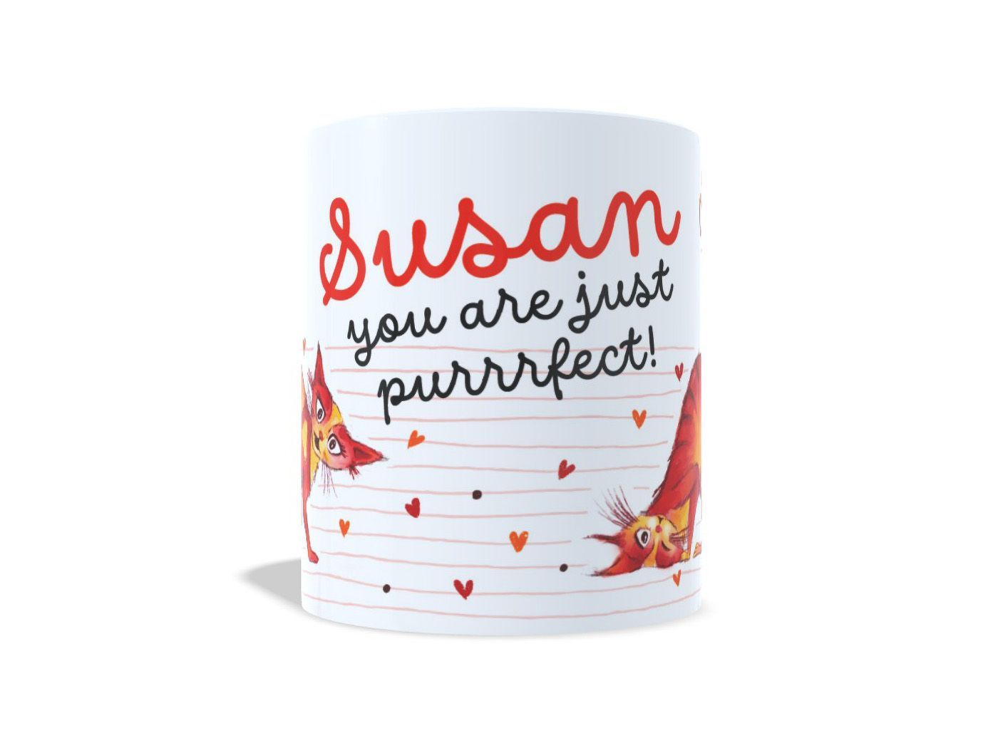 Gepersonaliseerde kattenmok met naam Susan