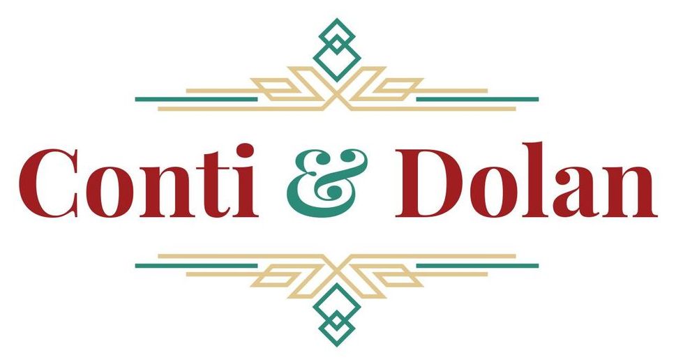 It is a logo for a company called conti & dolan.