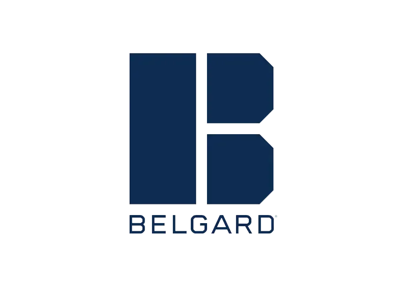 Belgard logo with dark blue geometric “B” above the word “BELGARD”
