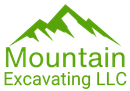 Green mountain logo for Mountain Excavating LLC Green mountain logo for Mountain Excavating LLC