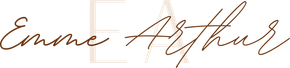 Stylized script logo reading “Emne Arthur” in brown on a light background