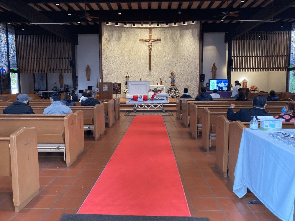 Catholic Chapel for funeral at Chavez Funeral & Cremation Services, Inc. CA