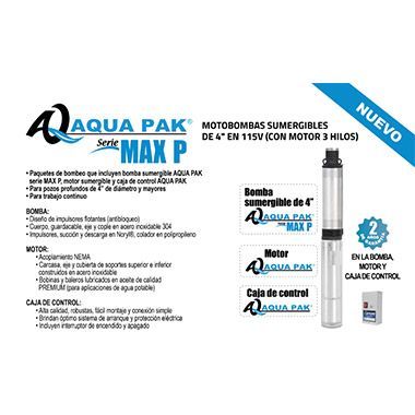 Motobombas sumergibles de 4 pulgadas en 115 v y 230 v  (con motor de 2 hilos)