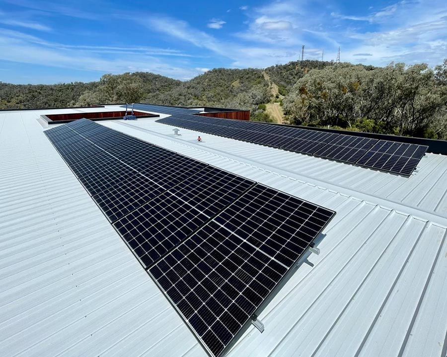 Solar Panels On Top Of A Commercial Building — Experienced Solar Installers in Tamworth