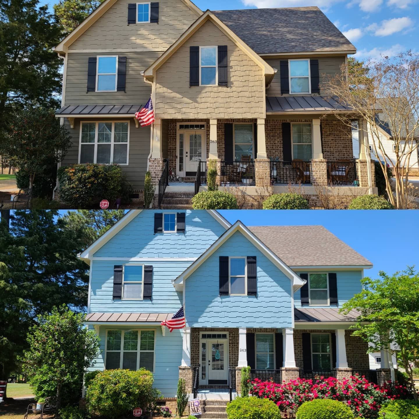 Residential Exterior Painting – Before After Residential Exterior Painting – Before After