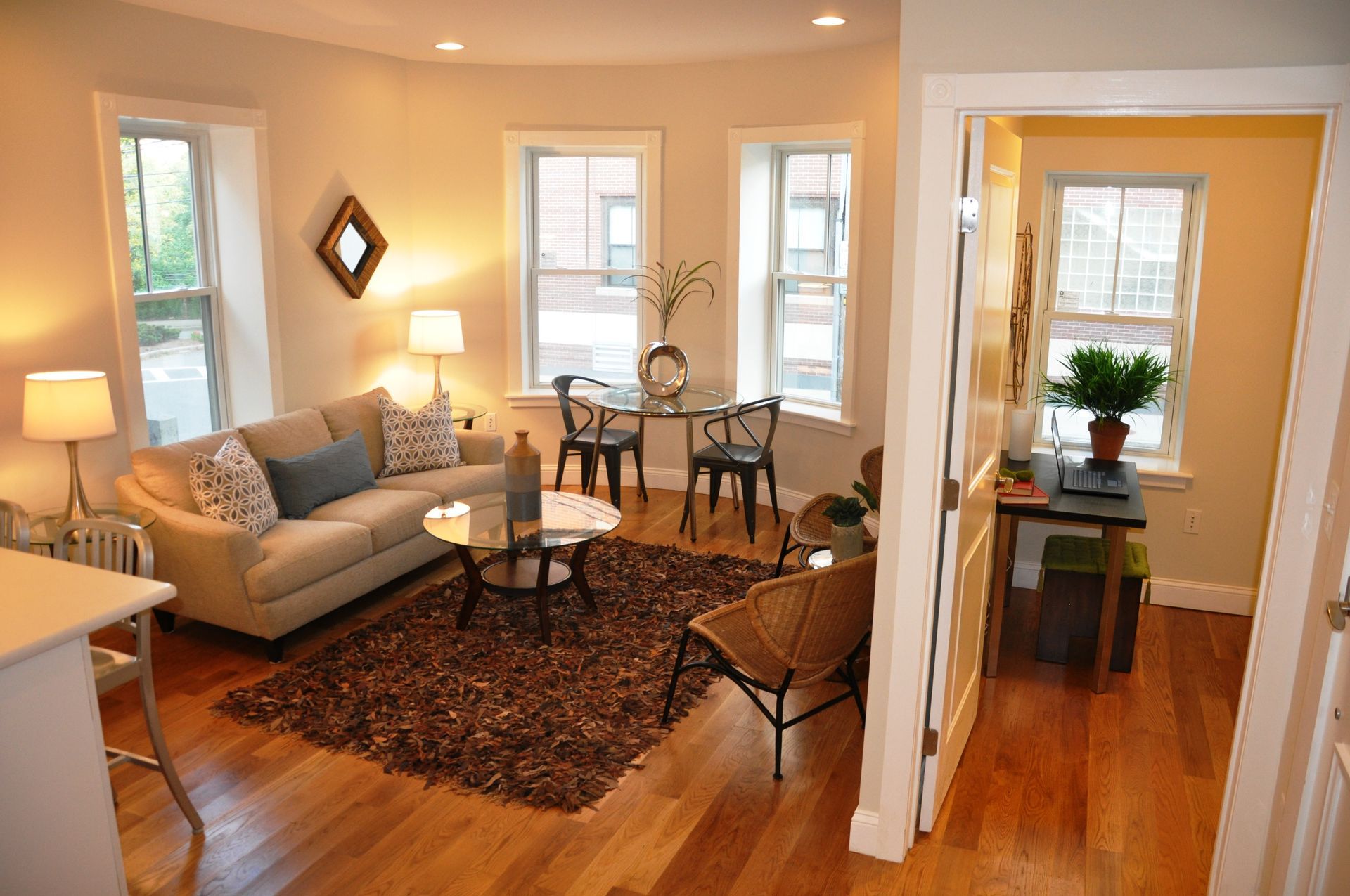 study and living room
