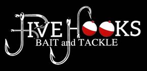Jive Jooks Bait and Tackle logo with stylized white text and two red-and-white fishing bobbers on black background