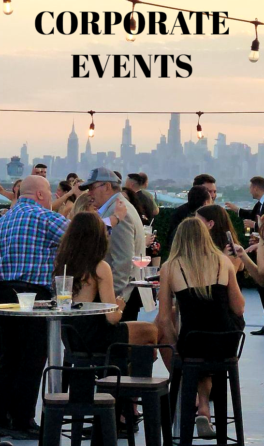 Corporate event at cityview rooftop event space
