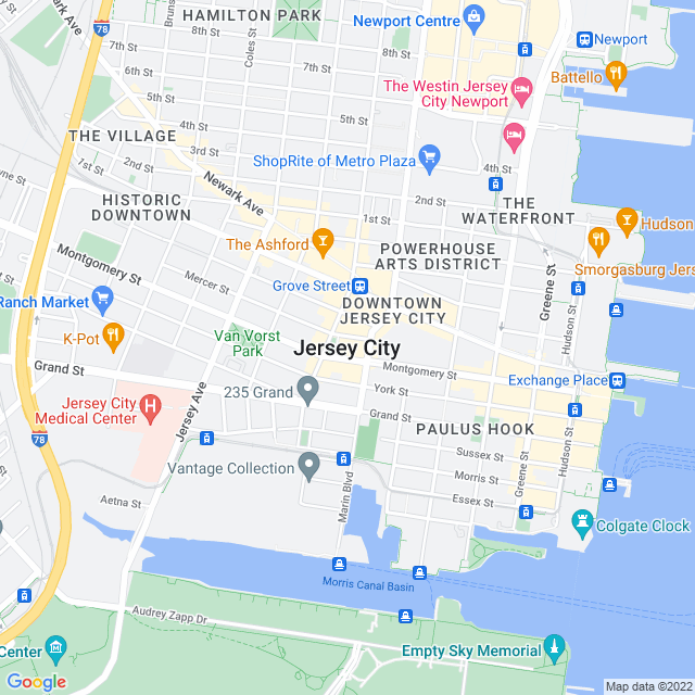 Map of business location