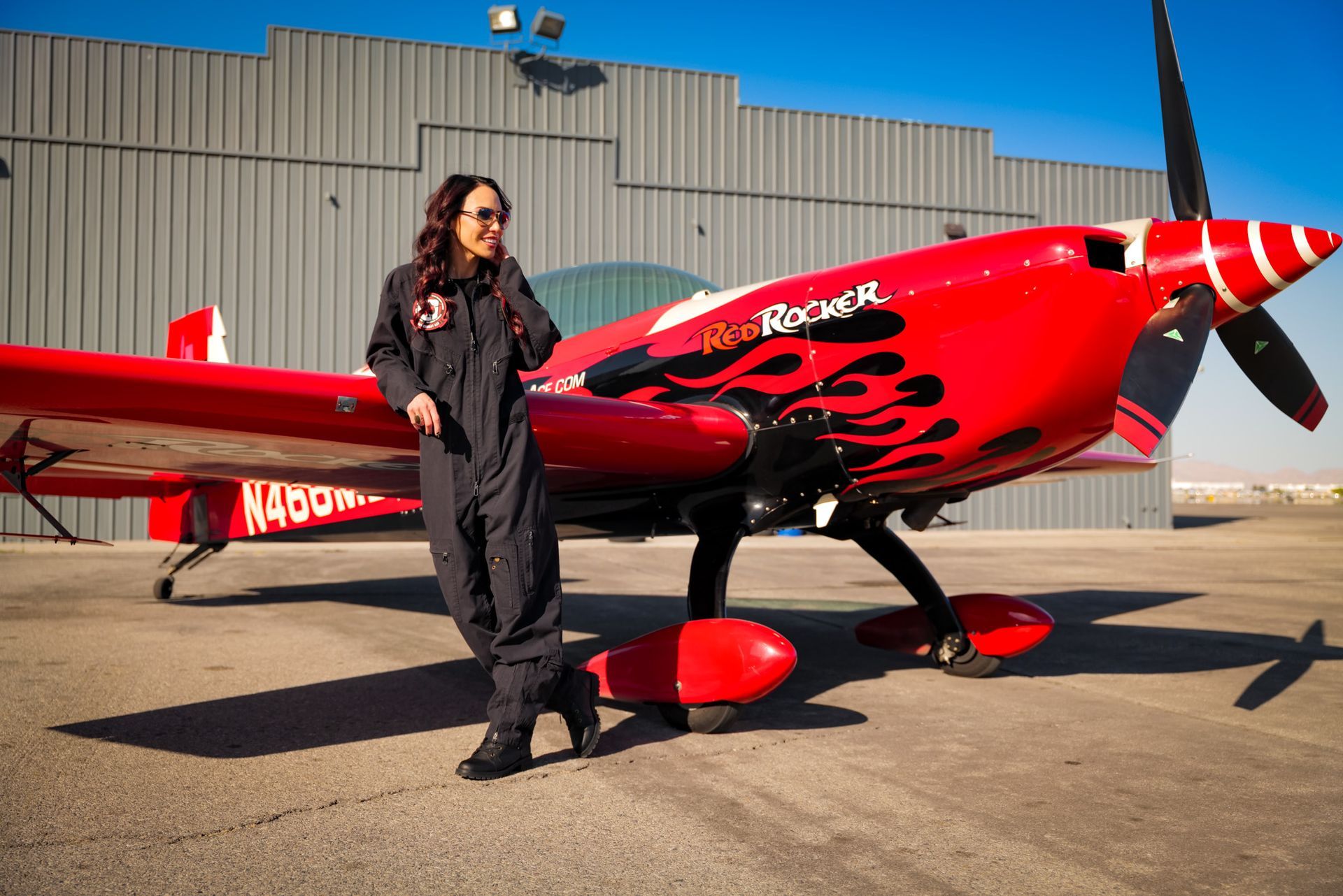 Solo traveler at Sky Combat Ace in Las Vegas