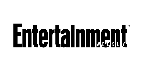 A black and white logo for entertainment weekly