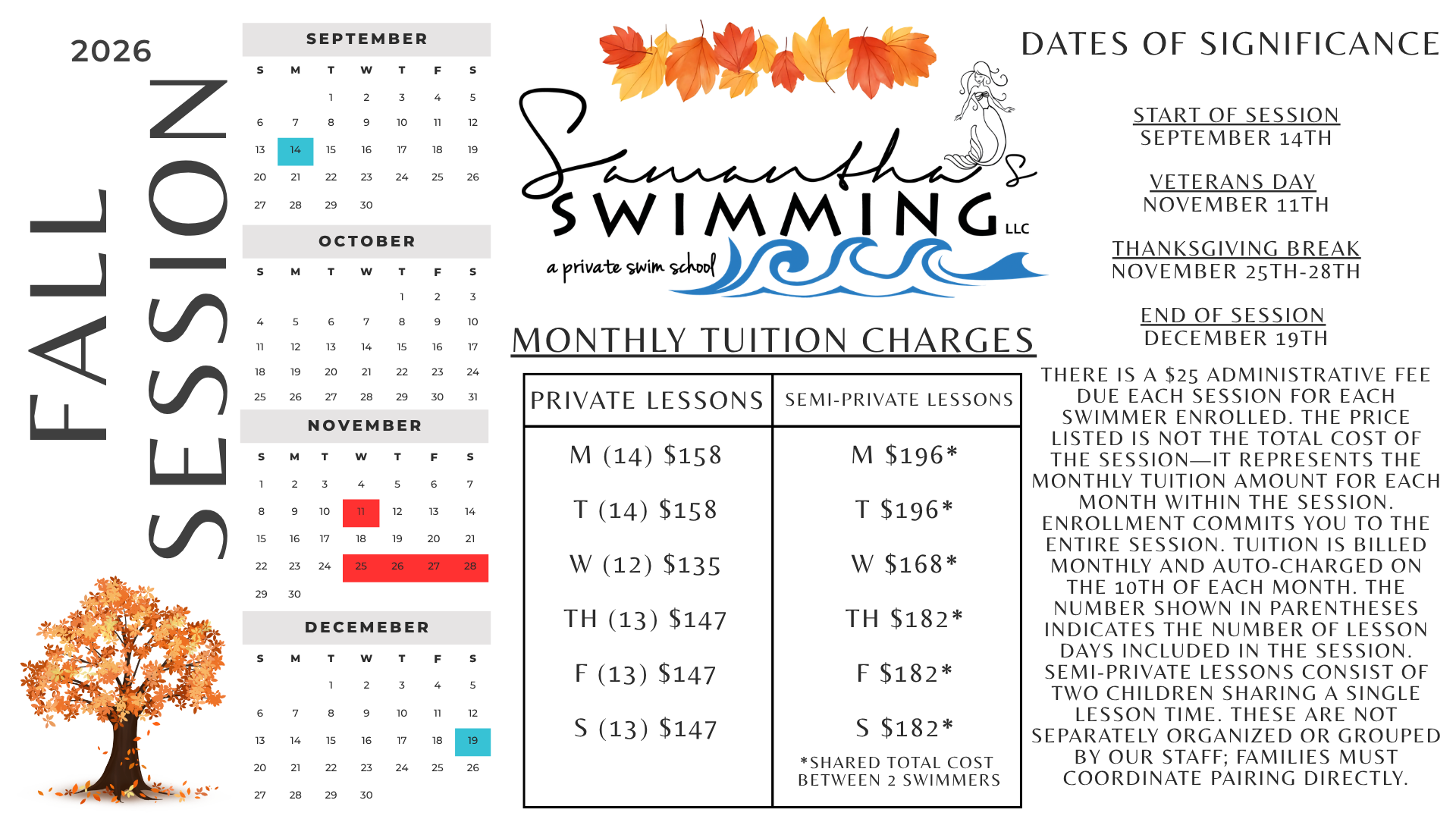 Instructor in pool with three children, teaching them to swim with kickboards.