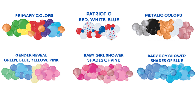 Easy to install, lasts for days in an a/c room. Organic balloon garlands