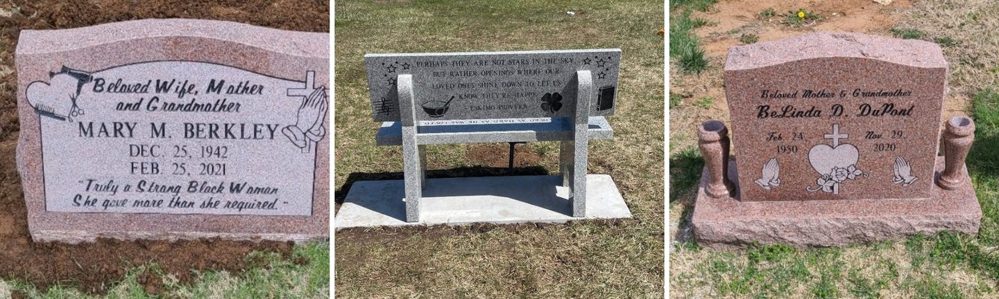 headstone collage