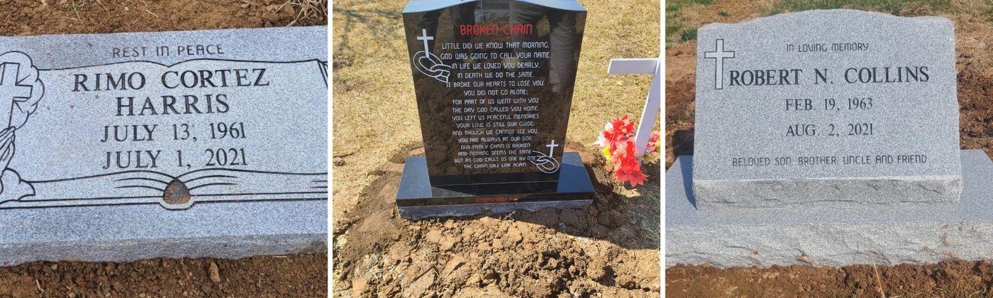 headstone collage