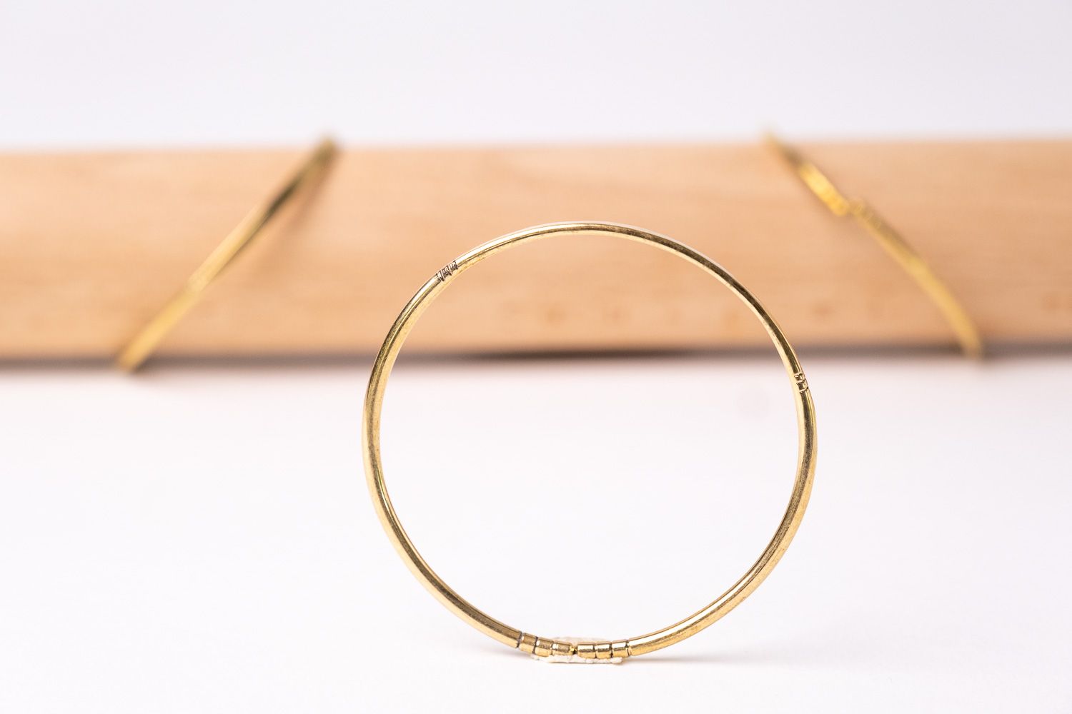 Armband Messing Fijne lijn