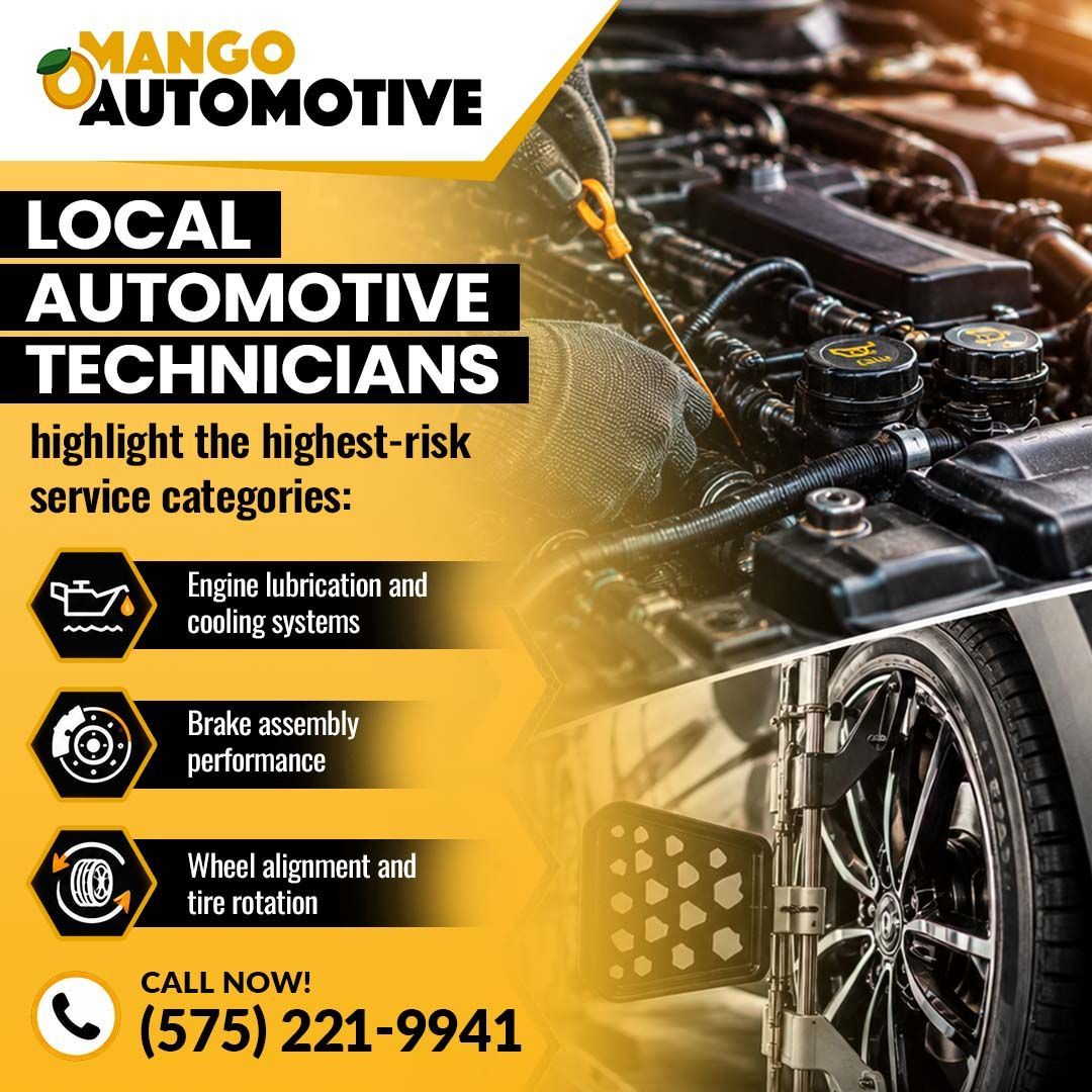 Mechanic inspecting engine