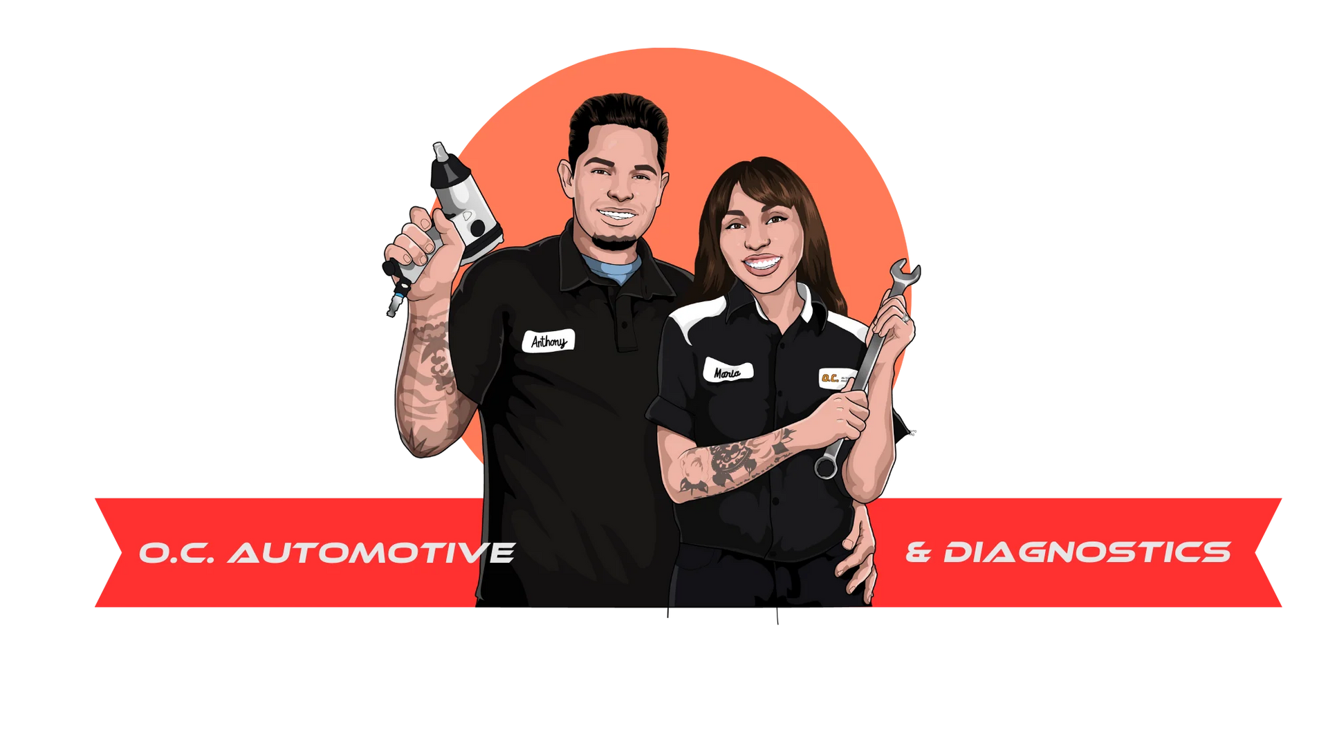 Auto Shop Logo | O.C. Automotive and Diagnostics