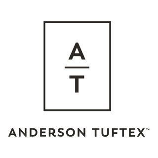 Anderson Tuftex logo: black AT monogram in a square above the brand name.