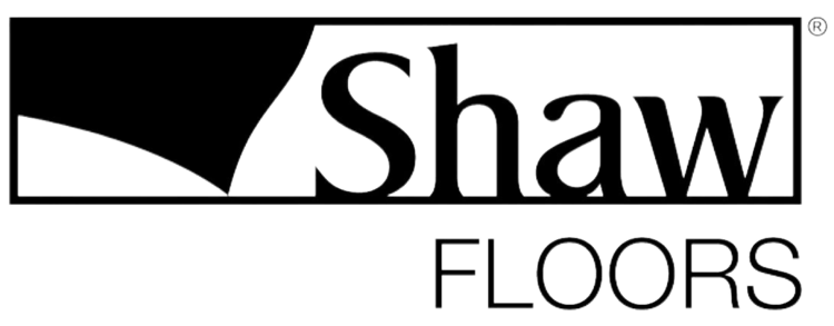 Shaw Floors logo in black and white