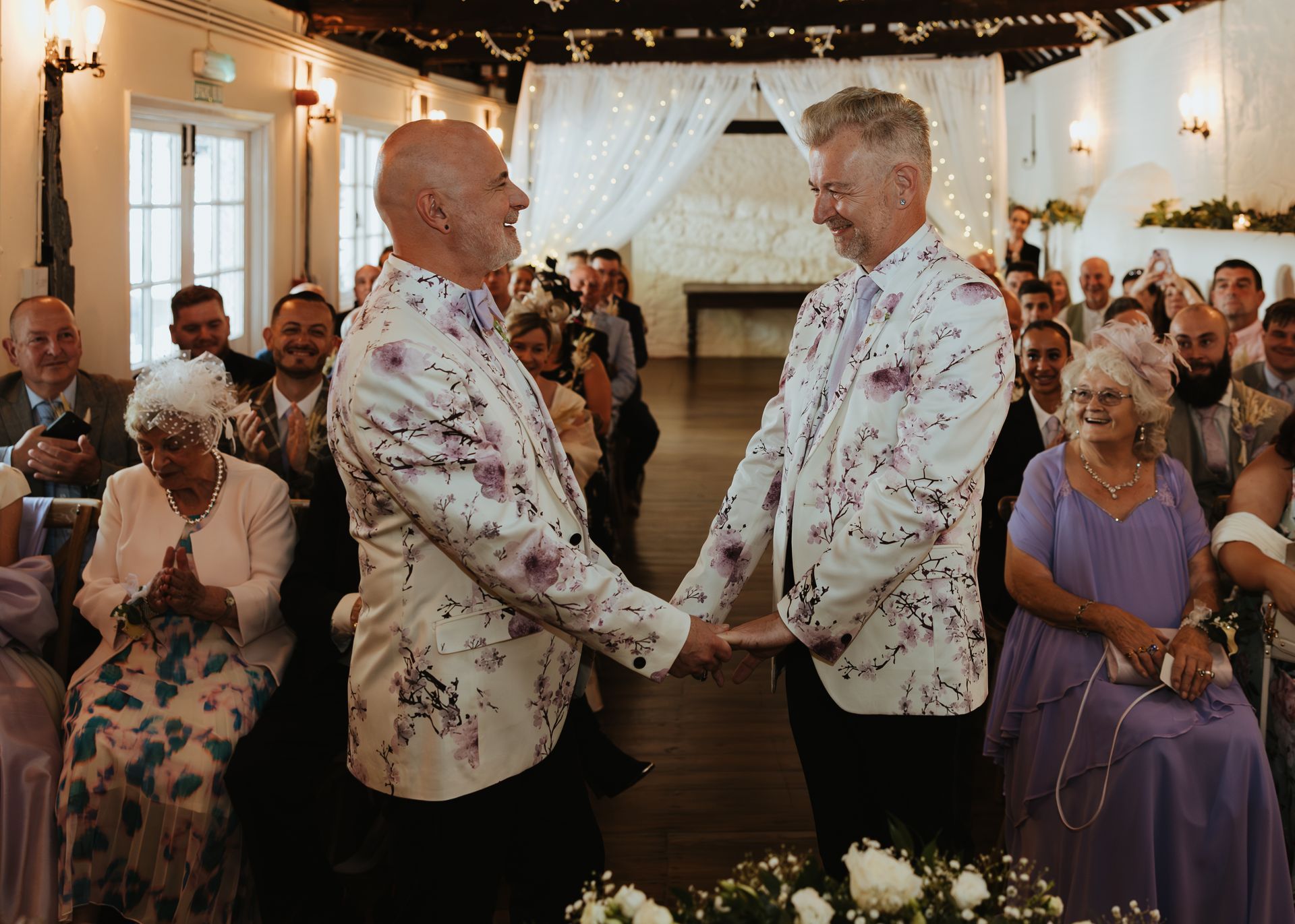 The grooms intimate ceremony in The Buttery