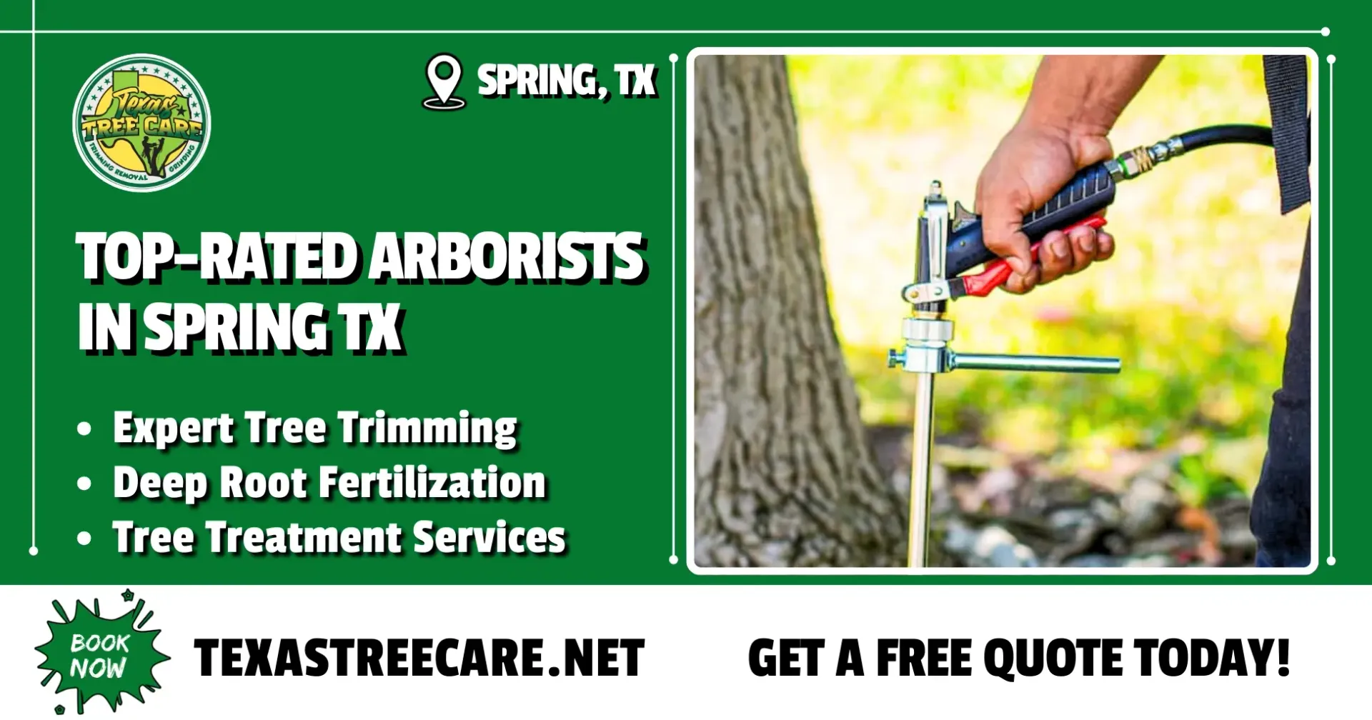 Arborist Spring TX - Trimming, Spraying & Fertilization | Texas Tree Care