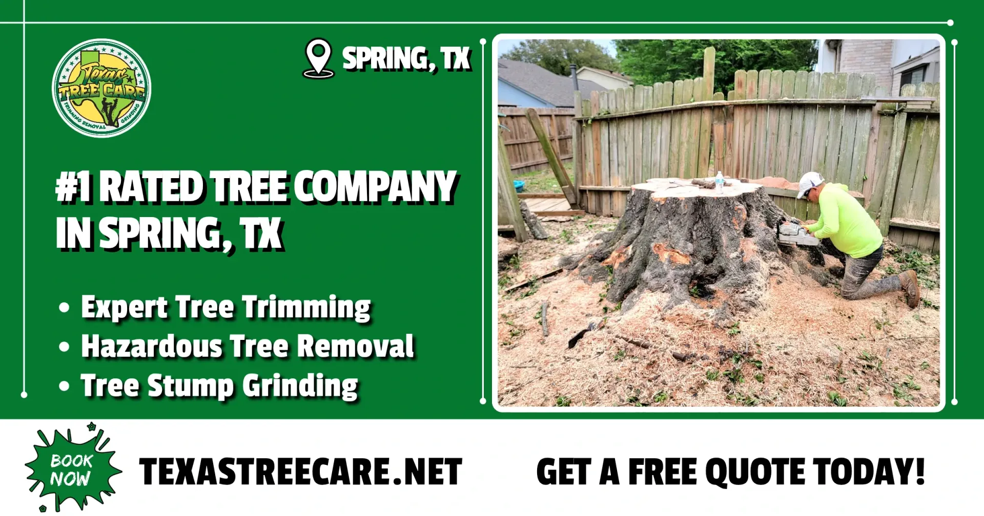 #1 Rated Tree Company Spring TX | Texas Tree Care